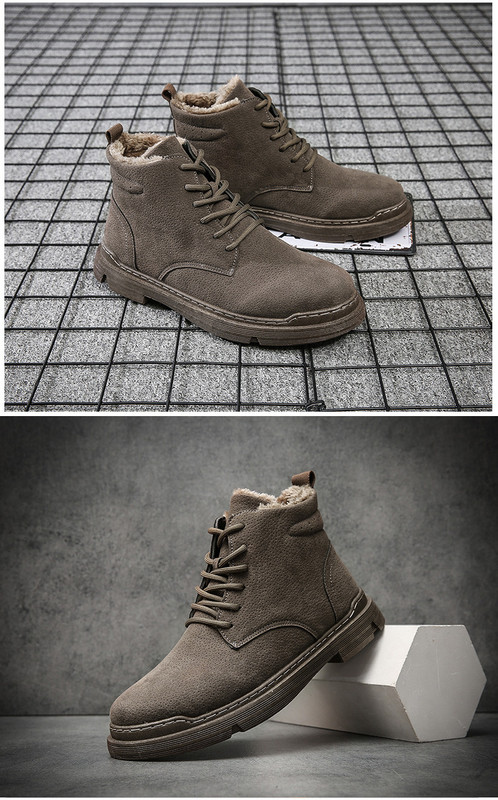 Férfi alkalmi csizma béléssel és fűzővel