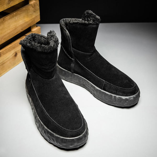 Férfi velúr csizma magas talppal