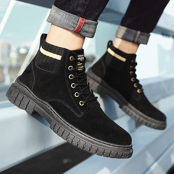 Kareda tallaga talvised seemisnahast saapad meestele