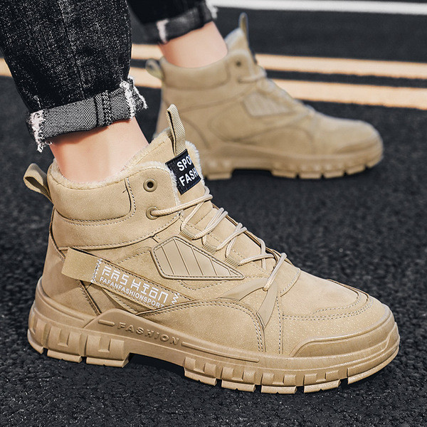 Muške casual čizme s vezicama i toplom postavom