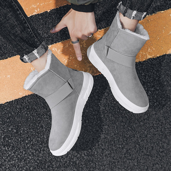 Öko velúrból készült meleg férfi csizma