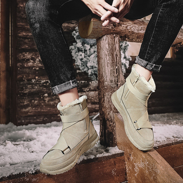 Ökoseemisnahast meeste soojad paeltega saapad