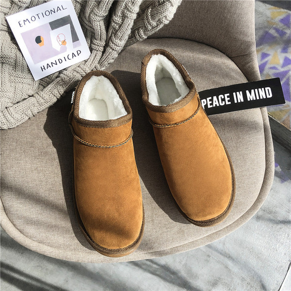 Férfi öko velúr csizma lapos talppal és meleg béléssel