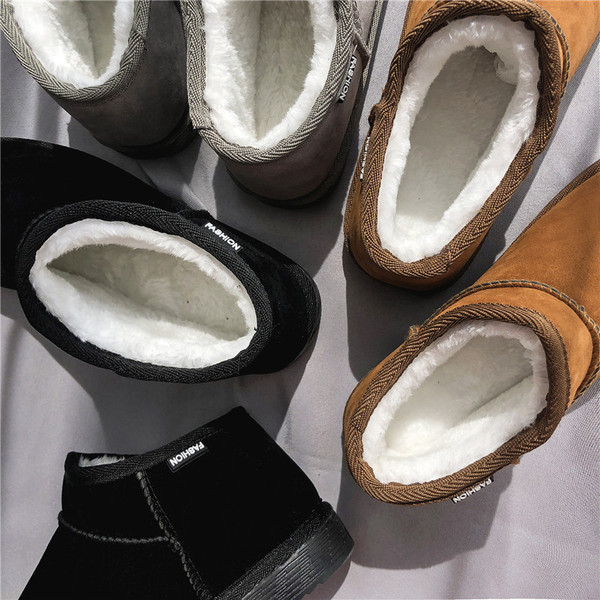 Férfi öko velúr csizma lapos talppal és meleg béléssel