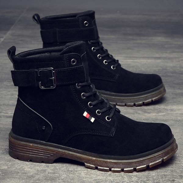 Alkalmi férfi csizma csattal - télre alkalmas