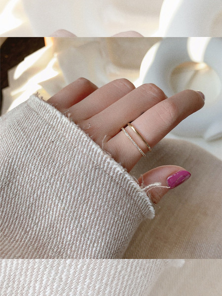 Aktuális női gyűrű díszkövekkel sima modell