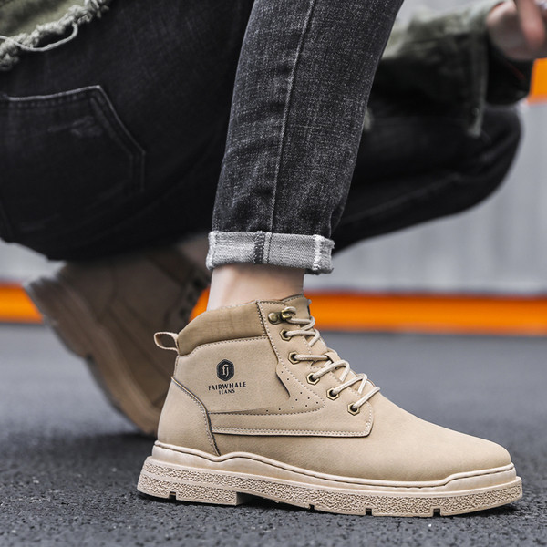 Sügis-talvised seemisnahast saapad meestele