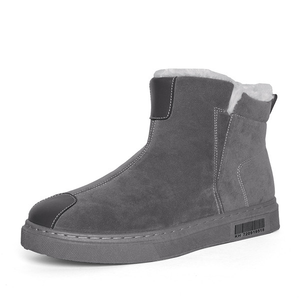 Modern férfi csizma eco velúrból és meleg béléssel