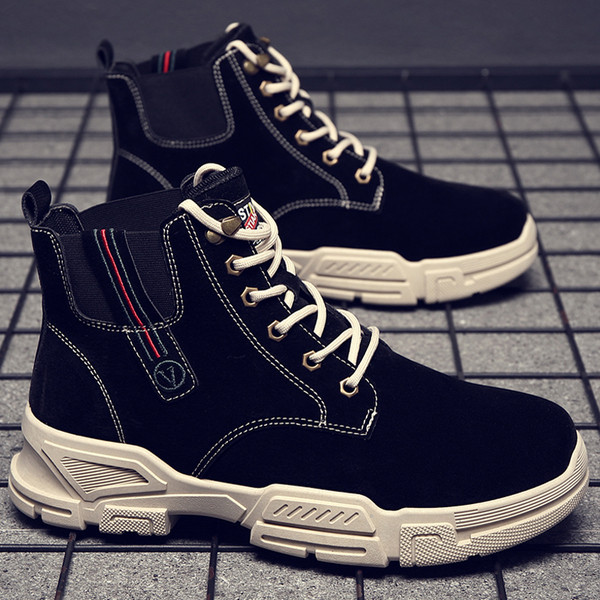 Őszi-téli férfi csizma új modell fűzős - retro stílusú