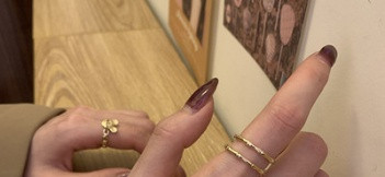 Napi, két gyűrűből álló női szett