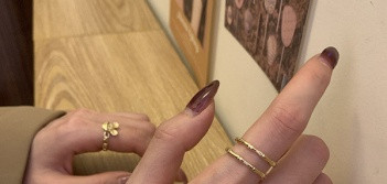 Napi, két gyűrűből álló női szett