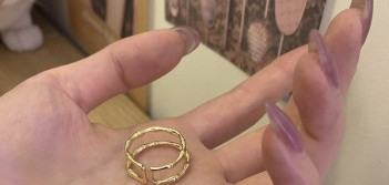 Napi, két gyűrűből álló női szett