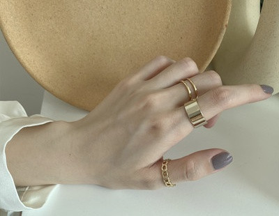 Дамски модерен комплект от три пръстена