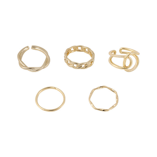 Modern női öt gyűrűs szett