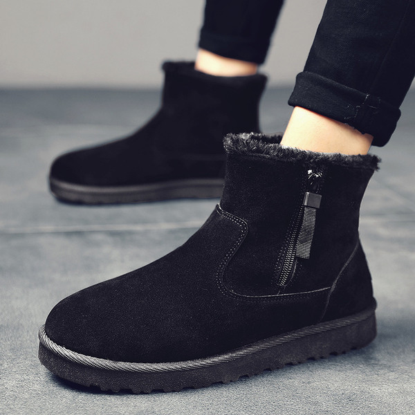 Meeste vabaaja saapad luku ja sooja voodriga