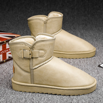 Voodi ja lameda tallaga vabaaja meeste talvesaapad