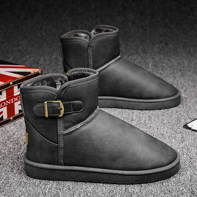 Voodi ja lameda tallaga vabaaja meeste talvesaapad