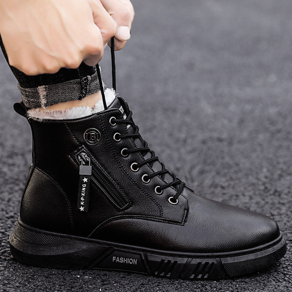 Pehme voodriga kunstnahast vabaaja talvesaapad meestele