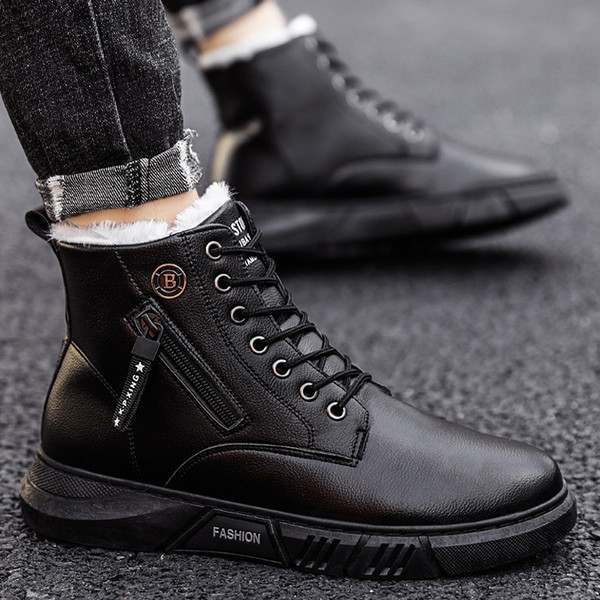 Pehme voodriga kunstnahast vabaaja talvesaapad meestele