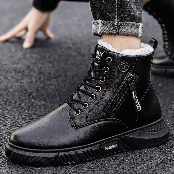 Pehme voodriga kunstnahast vabaaja talvesaapad meestele