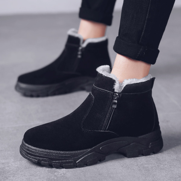 Vízálló férfi csizma cipzárral