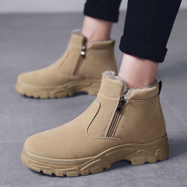 Vízálló férfi csizma cipzárral