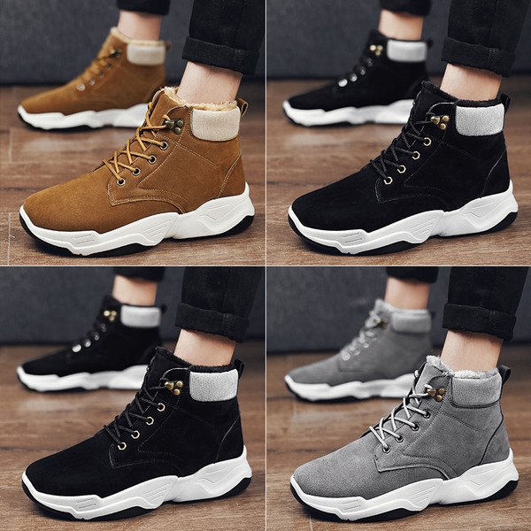 Alkalmi férfi csizma meleg béléssel