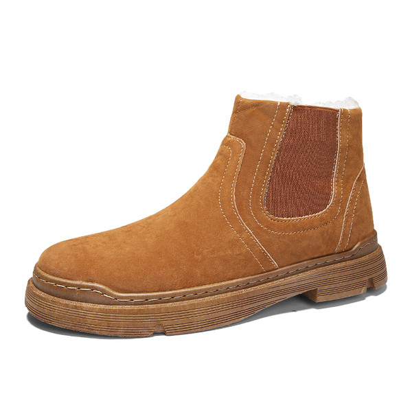 Alkalmi férfi velúr csizma meleg béléssel