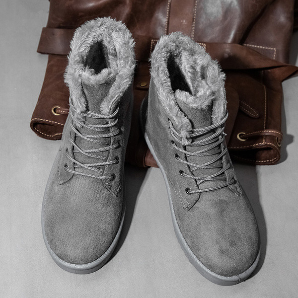 Sooja voodri ja lameda tallaga meeste saapad