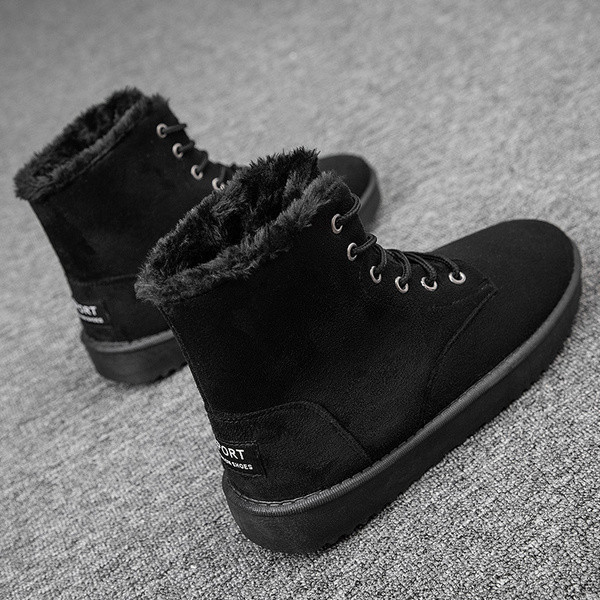 Sooja voodri ja lameda tallaga meeste saapad