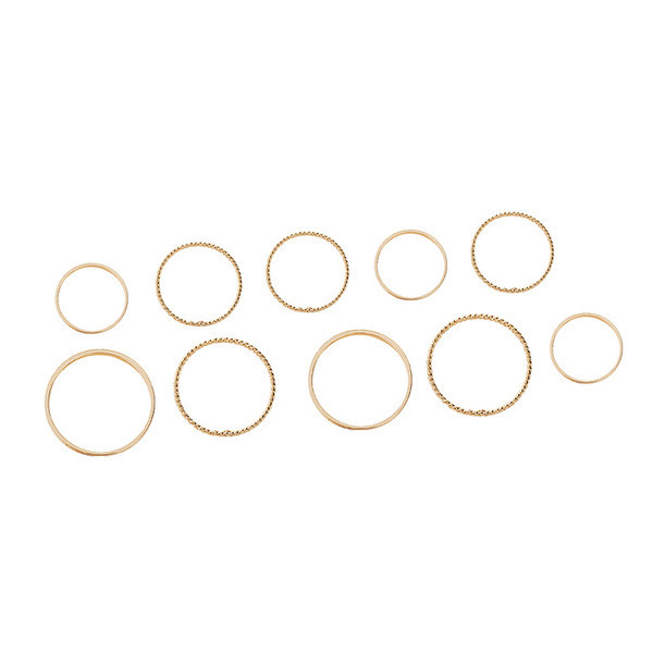 Naiste sõrmuste komplekt tavaline mudel