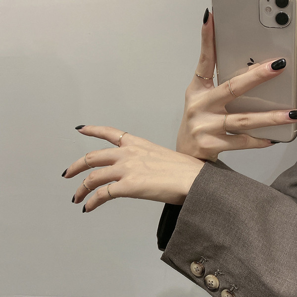 Naiste sõrmuste komplekt tavaline mudel