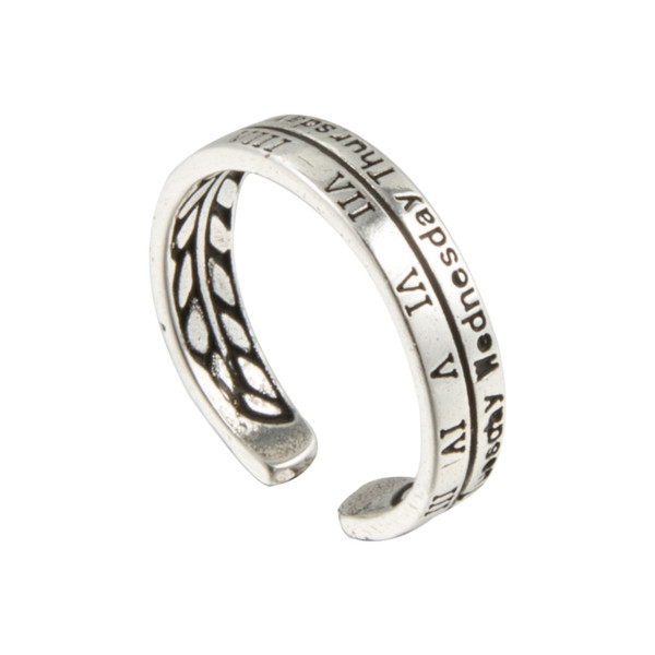 Női mindennapi gyűrű feliratokkal
