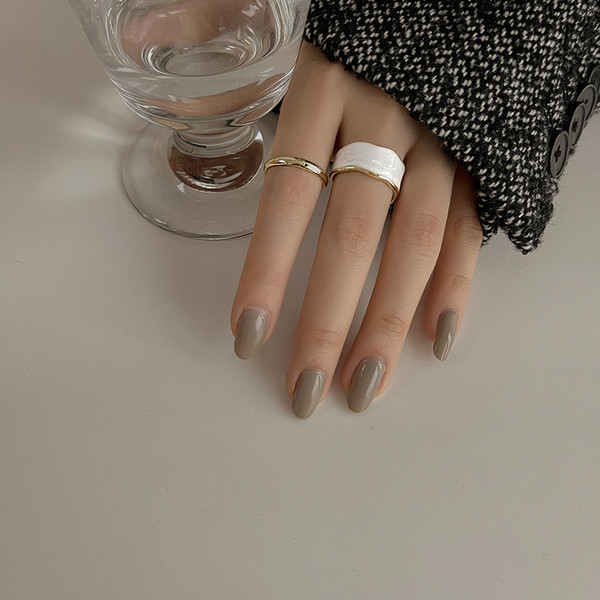 Moodne naiste komplekt kahest sõrmust