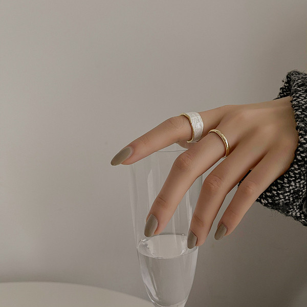 Moodne naiste komplekt kahest sõrmust