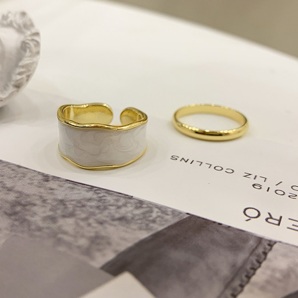 Moodne naiste komplekt kahest sõrmust