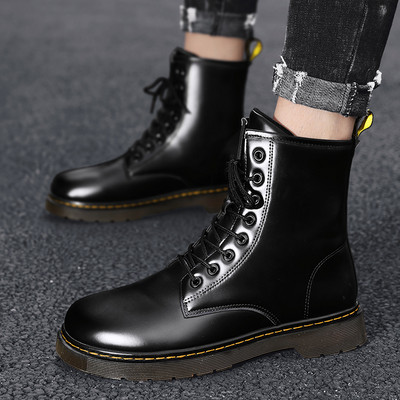 Öko bőrből készült modern férfi csizma - többféle modell