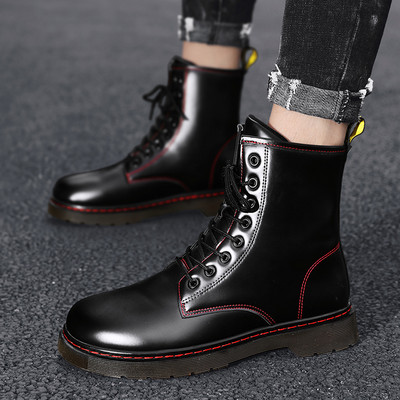 Öko bőrből készült modern férfi csizma - többféle modell