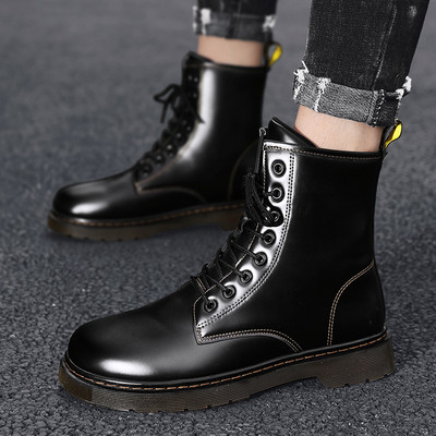 Öko bőrből készült modern férfi csizma - többféle modell