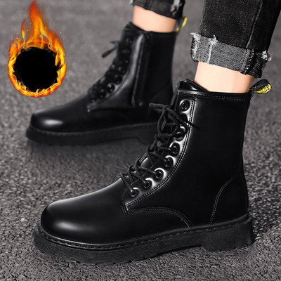 Öko bőrből készült modern férfi csizma - többféle modell