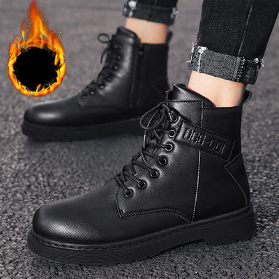 Öko bőrből készült modern férfi csizma - többféle modell