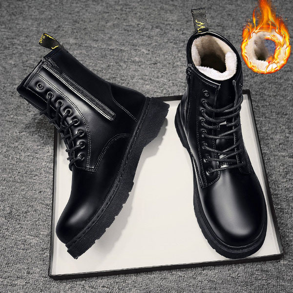 Öko bőrből készült modern férfi csizma - többféle modell