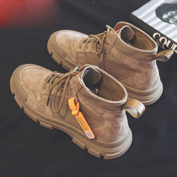 Férfi téli csizma fűzős három színben