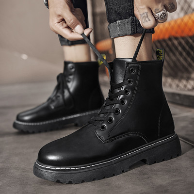 Bőr férfi csizma fűzővel - több modell