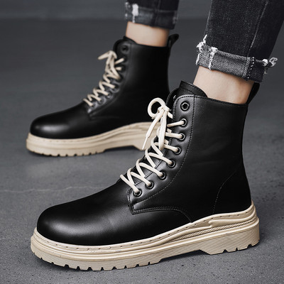 Bőr férfi csizma fűzővel - több modell