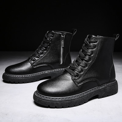 Bőr férfi csizma fűzővel - több modell