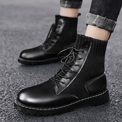 Bőr férfi csizma fűzővel - több modell