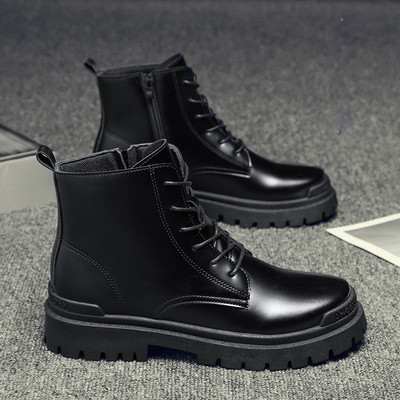 Bőr férfi csizma fűzővel - több modell