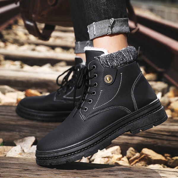 Talvised meeste saapad sooja voodriga - mitu mudelit