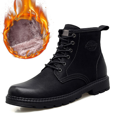 Férfi eco bőr csizma fűzővel - két modell